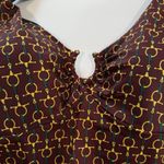 Lands End Geometric Halter Soft Cup One Piece Swimsuit Size 14 Photo 2