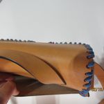 Rebecca Minkoff  Leather Midnighter Messenger Crossbody Tan Blue Trim Boho Bag Photo 11