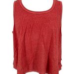 Mohnton Made Washed Look Hemp Cotton Tank Top Bright Madder Red Size 1X NWT Photo 0