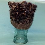 Steve Madden chunky knit pom pom hat beanie dark light browns and tans SZ OSFA Photo 2