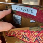 Chaus Vintage Long Wrap Floral Skirt Size 4 Tan Photo 3