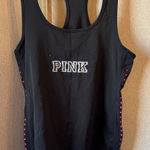 None Junior Black Tank with Pink Accents large Photo 0