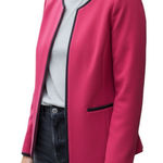Jones Studio  Pink & Black Open Front Blazer(Size 12P) Photo 0