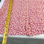 The Nine by Hatch Pink Floral Maternity Shirt Medium Short Sleeve Photo 5