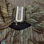 Cupshe  Women's Gold Ruched One Piece Swimsuit Size M Photo 1