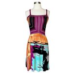 Missoni  Multicolor Dress Cotton Viscose Mixed Knit Jersey Purple Orange 36 US 0 Photo 8