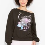Disney Women’s  Cinderella off the shoulder Sweatshirt Photo 0