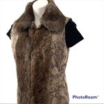 Hilary Radley Radley Snake Print Puffer Vest with Rabbit Fur Trim Photo 4