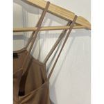 19 Cooper Sleeveless Tank Camisole Top Mocha Brown Size Large Ruched Side Photo 3