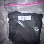 Allison Joy  Charlotte Black Faux Wrap Lace‎ Trim Long Sleeve Surplice Blouse M Photo 7