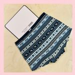 PINK - Victoria's Secret PINK VICTORIA’S SECRET Cotton Dorm Boyshort Blue Fairisle Print Preppy LARGE Photo 3