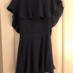 The Coverii Navy Blue Flouncy Romper Photo 1