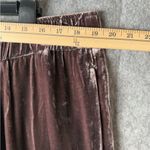 Johnny Was  Women's Size XXL Brown‎ embroidered Seamed Wide Leg Silk-Blend Pants Photo 3