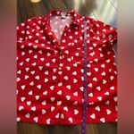 J.Crew  Poplin 100% Cotton Pajama Set Short Sleeve Button Down Top & Capri Pants Photo 7