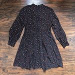 Madewell  • Balsam Tie-Neck Dress in Starry Night black silk bow mini pleated Photo 15