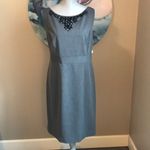 Halogen  Grey Dress with stone detail - Size 16 - NWT Photo 29