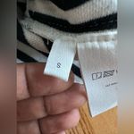 TWOI Design Lab Pin Striped High Waist Straight Leg Pull On Casual Pants Office Black Photo 9