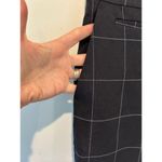 ZARA womens dress pants size 38 navy blue pattern full length Coolmax material Photo 2