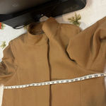 Banana Republic  Classic Tan pea Coat collared and zipped Photo 11