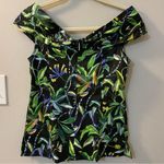 Jason Wu  Collection multi tropical print sleeveless off shoulder top size 2 Photo 4