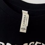 Bella Canvas Bella + Canvas Unapologetic T Shirt Raw Hem Crop Top 100% Cotton Graphic Tee S Photo 3