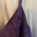 Cabernet pajama set with long, wide leg pants & camisole top with beading. Size XL Photo 6