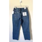 Good American  High Rise Distressed Straight Denim Jeans Blue Size 26/2 NEW Photo 3