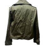 Shinestar  Women's Olive Green Double-Breasted Cropped Jacket Medium Photo 7