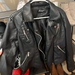 Leather Black Jacket Size M Photo 0
