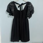 Entro NWT Black Dress With Pockets Puffy Shoulder Small Photo 2