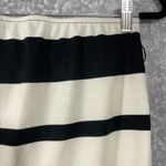 Metaphor  Black & White Striped Jersey Pencil Skirt - Size Small - Knee Length Photo 2