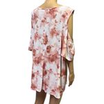 Naïf Keyhole Cold Shoulder Short Sleeve Tie Dye Soft Stretch Pink Top Womens 3X Photo 5