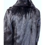 Mob wife Flemington Furs Mink Fur Ranch Natural Blk Mint Sz S/M Matching Hat vtg Black Size M Photo 7
