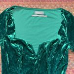 Urban Outfitters  GREEN VELVET LONG SLEEVE ROMPER JUMPSUIT ONE PIECE Photo 1