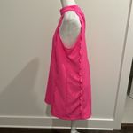 TCEC  Bright Pink Scalloped Dress Sz L Photo 2