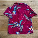 D Raymond Hawaiian Style Short Sleeve Shirt in Hot Pink Size XS Photo 2