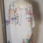 Jane and Delancey JANE DELANCEY TOP WHITE FLORAL KNIT BOHO TUNIC RELAXED Photo 4
