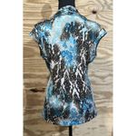 Dress Barn  Y2K Babydoll Top Turquoise Small Fairy Grunge 90's Stretch USA Made Photo 2