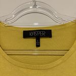 Kasper  Silk Blend Scoop‎ Neck Short Sleeve Knit Top T-Shirt Olive Green Large Photo 3