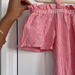 Pink And White Dress Off The Shoulders Size L Photo 1