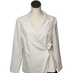 Spanx NWT Carefree Crepe Wrap Blazer Large Photo 6