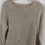Jennifer Lopez Pink silver shimmer crew neck Holiday sweater size XS Photo 6