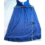 Vanity Fair Vintage  Nylon Navy Blue Nightgown Empire Waist V-Neck Size Medium Photo 7