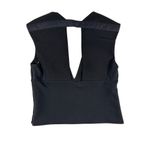 Halston Heritage - V Neck Top in Black Photo 2