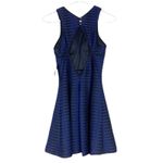 Guess  Black Blue Striped Skater Dress Sz 0 Photo 2