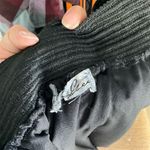 Women's Black Laser Cutout Midi Skirt M Y2k 90s Textured Elastic Waistband Size M Photo 2