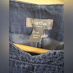 NWOT Martha Stewart Short Sleeve Denim Shift Dress Photo 2