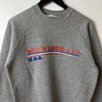Urban Outfitters Wilbur Lister & Co Sweatshirt Crewneck Vintage 80s 90s Small S Gray Graphic Photo 10