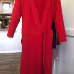 Ann Taylor Red Wrap Dress Photo 0