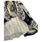 Free People  Dress Womens Small Black Yellow Floral Babydoll Chiffon Festival Photo 4